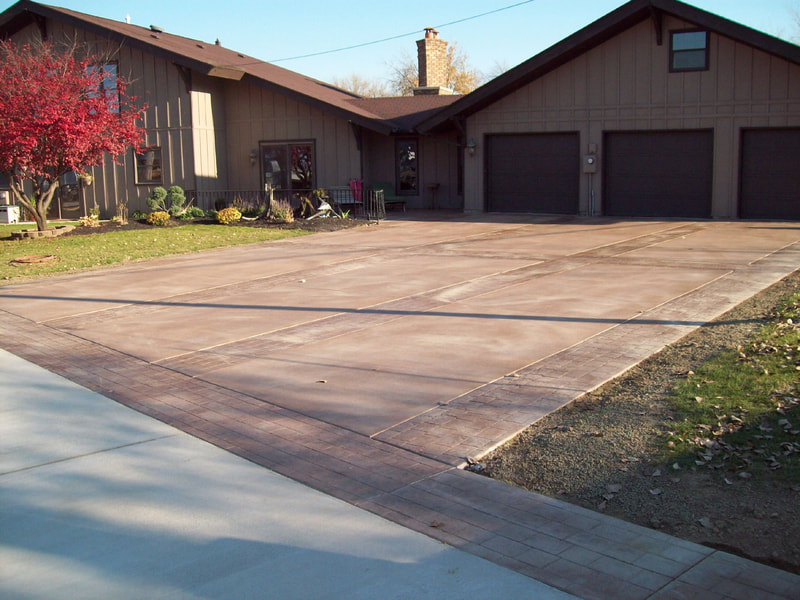 residential concrete driveways and sidewalks